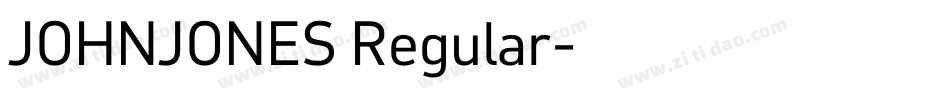 JOHNJONES Regular字体转换